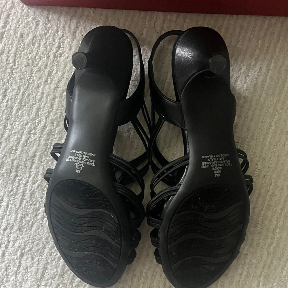 Impo Black Strappy Heels - Picture 6 of 12